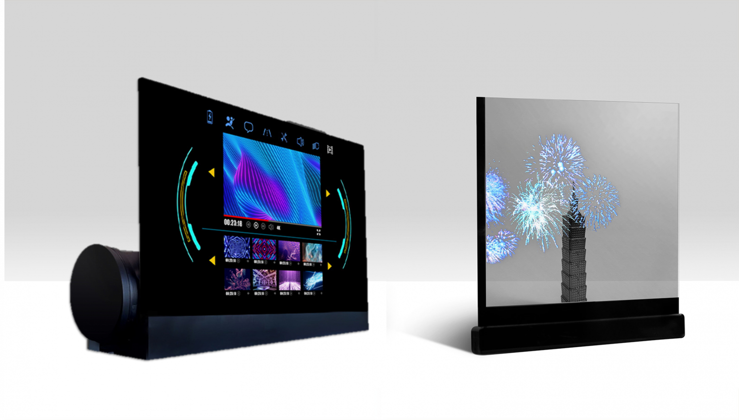 可卷式、折迭性、高透明